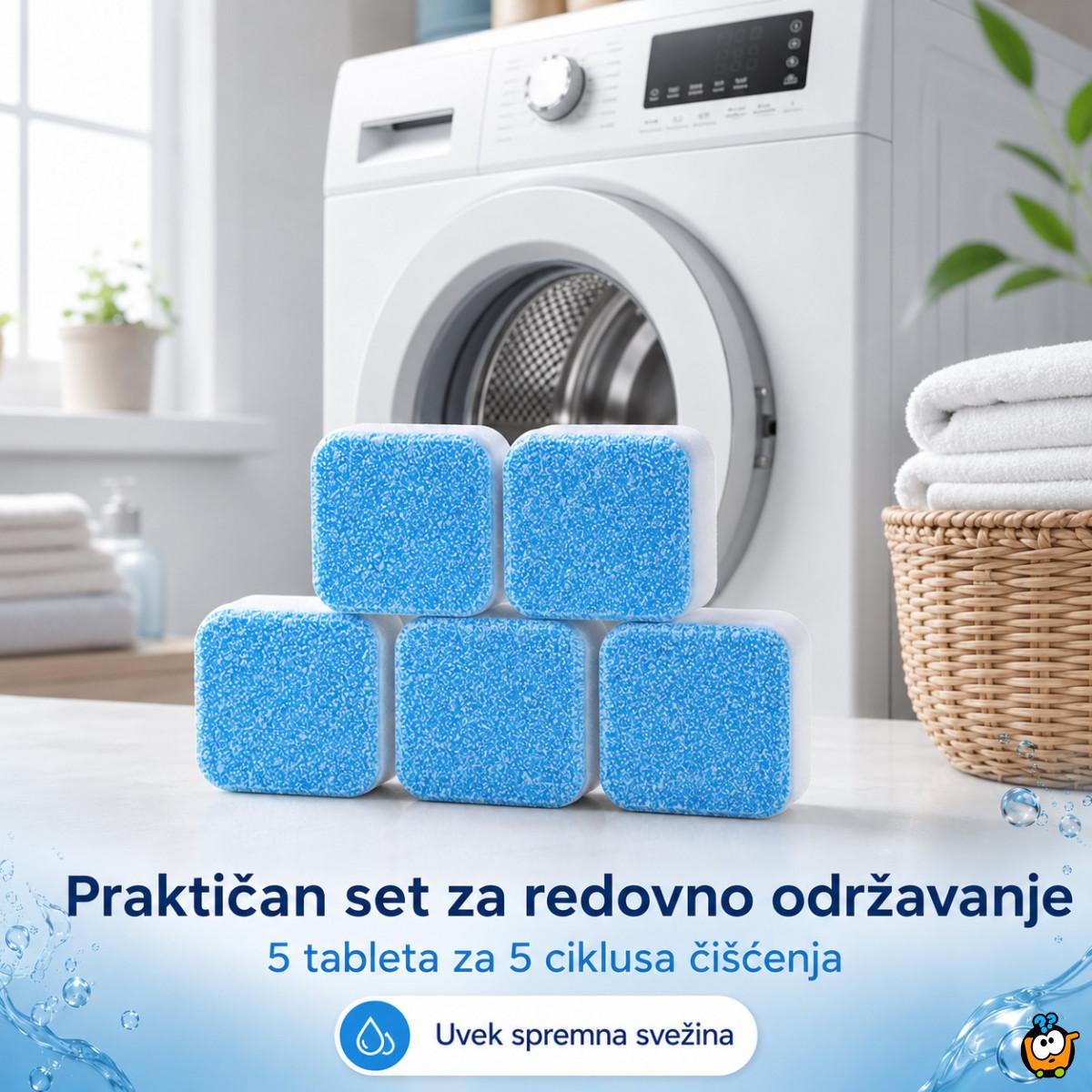 Set od 5 tableta za dubinsko čišćenje veš mašine