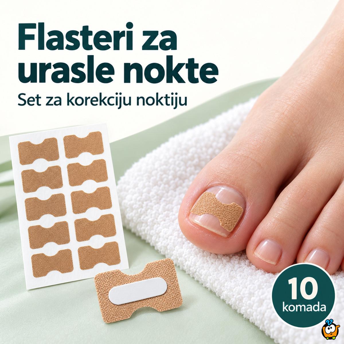 Set flastera za korekciju uraslih noktiju
