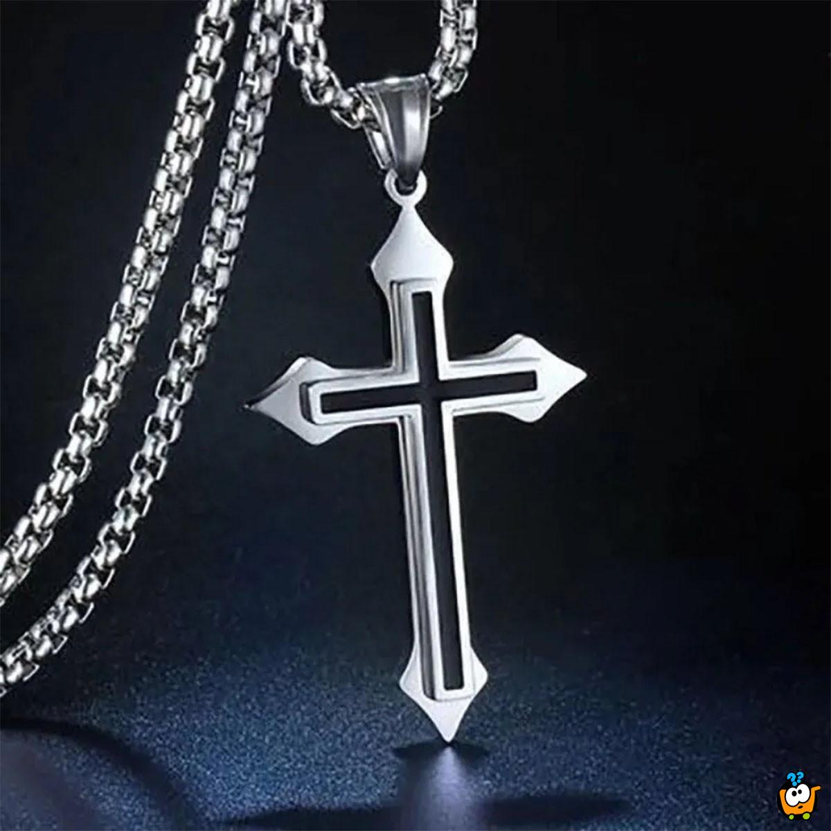 Black Cross - Ogrlica sa priveskom  krsta 