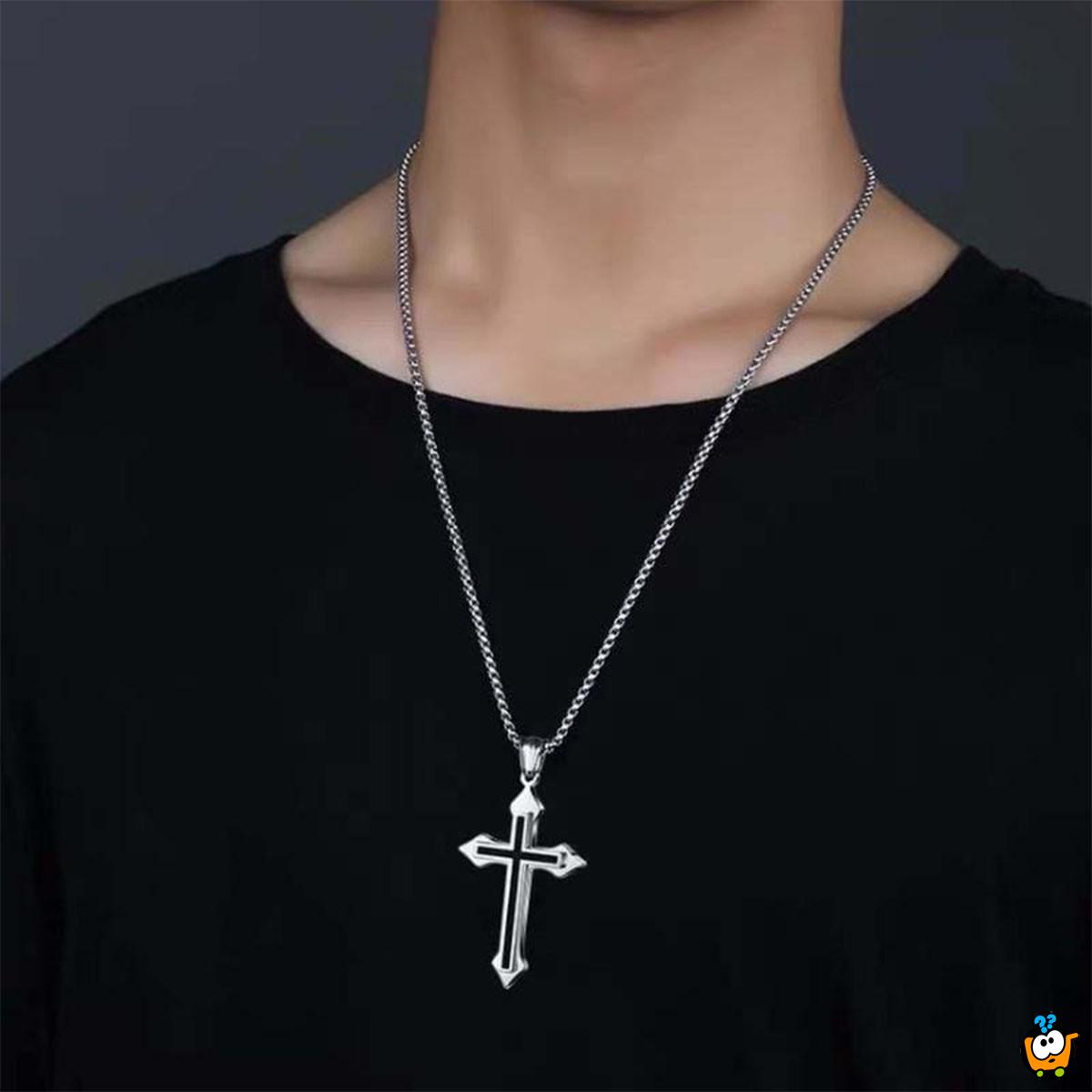 Black Cross - Ogrlica sa priveskom  krsta 