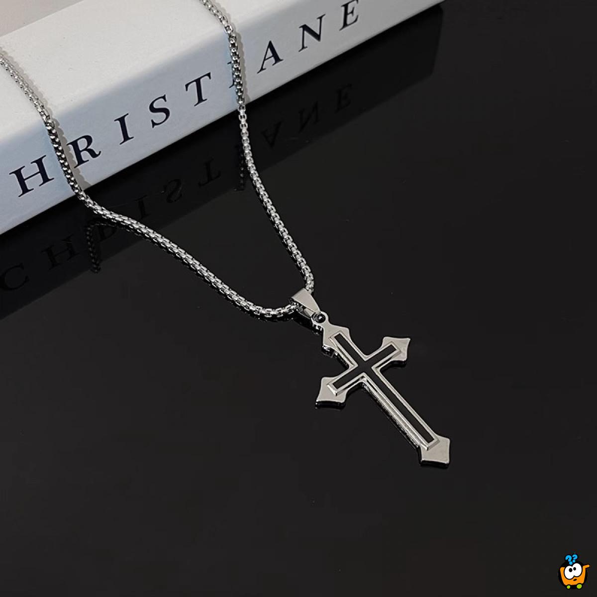 Black Cross - Ogrlica sa priveskom  krsta 