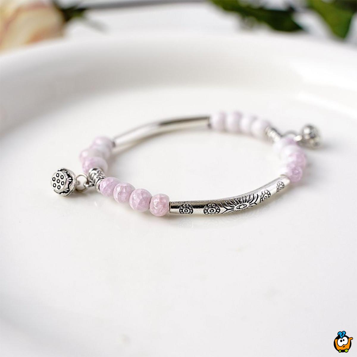 Stone and Silver bracelet – Narukvica sa kamenčićima