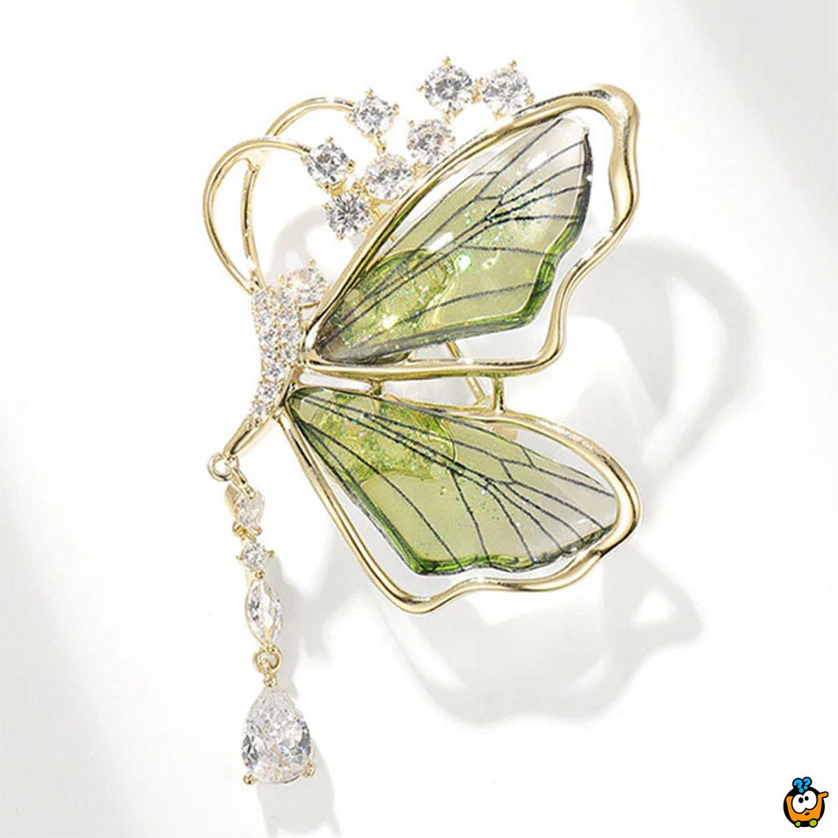 Elegantni broš za dame – Svetlucavi leptir