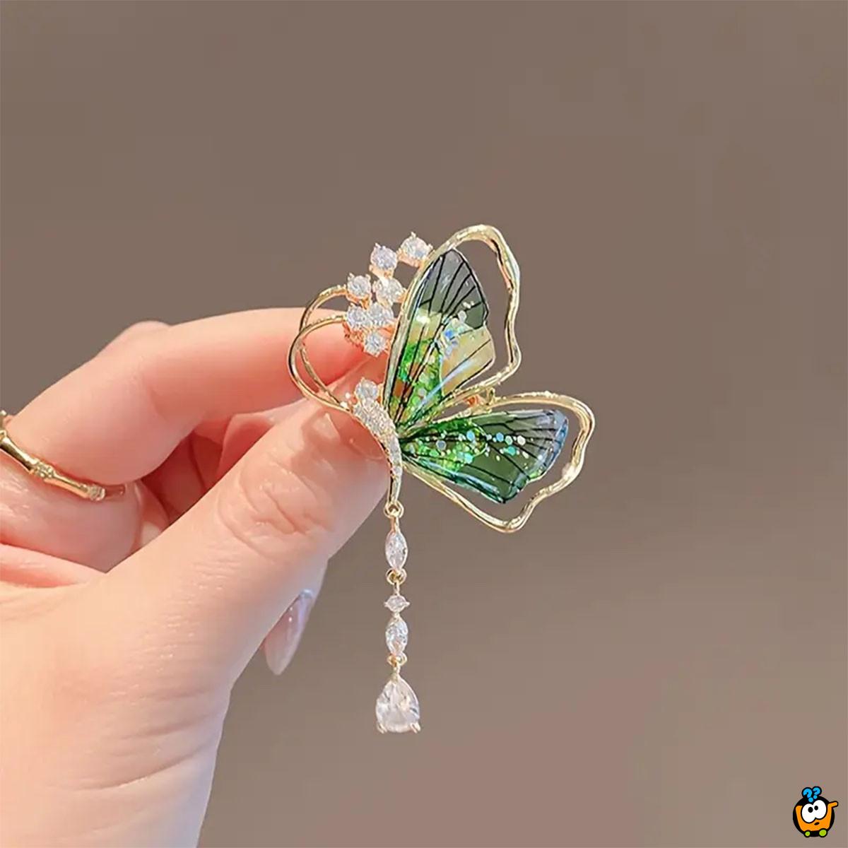 Elegantni broš za dame – Svetlucavi leptir