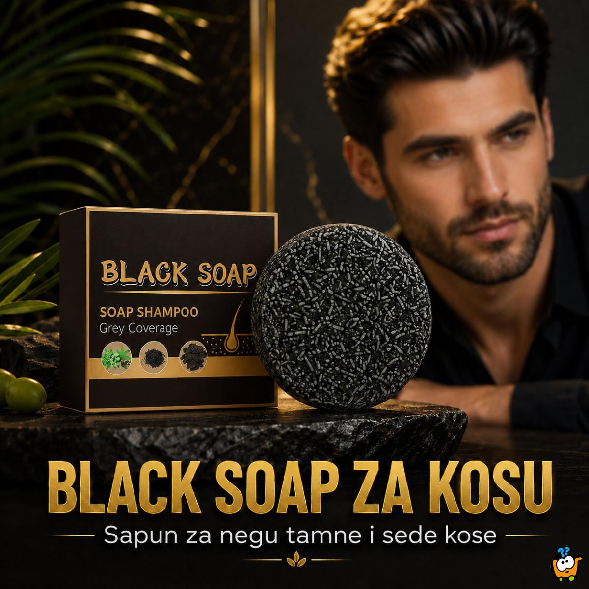 Vratite prirodnu boju kose - Black Soap prirodni sapun za sedu kosu