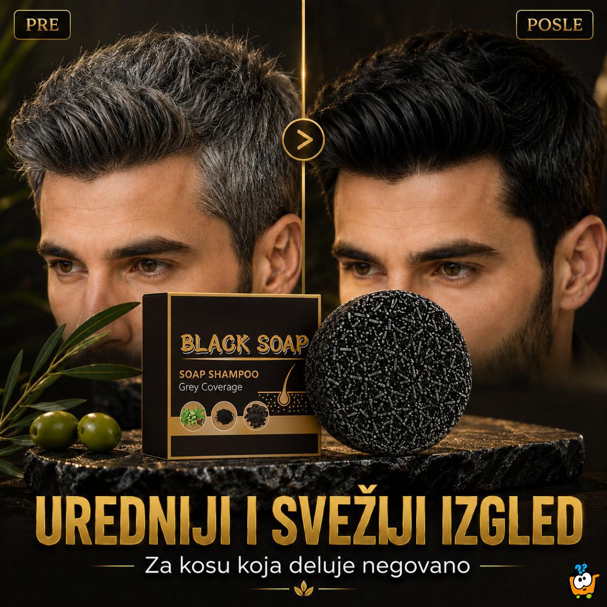 Vratite prirodnu boju kose - Black Soap prirodni sapun za sedu kosu