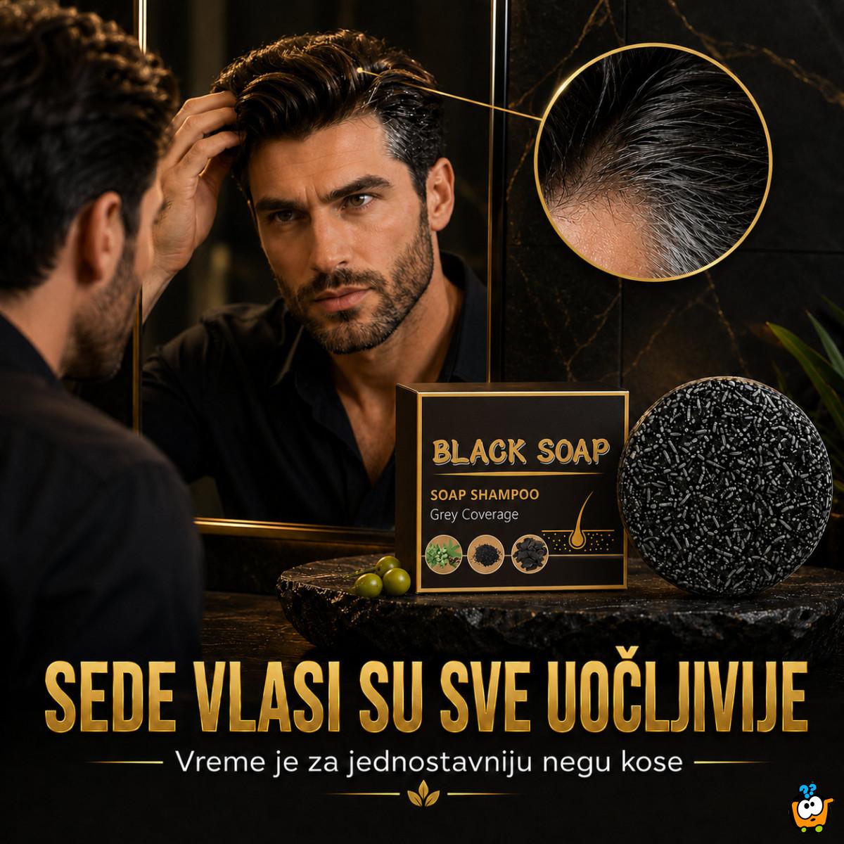 Vratite prirodnu boju kose - Black Soap prirodni sapun za sedu kosu
