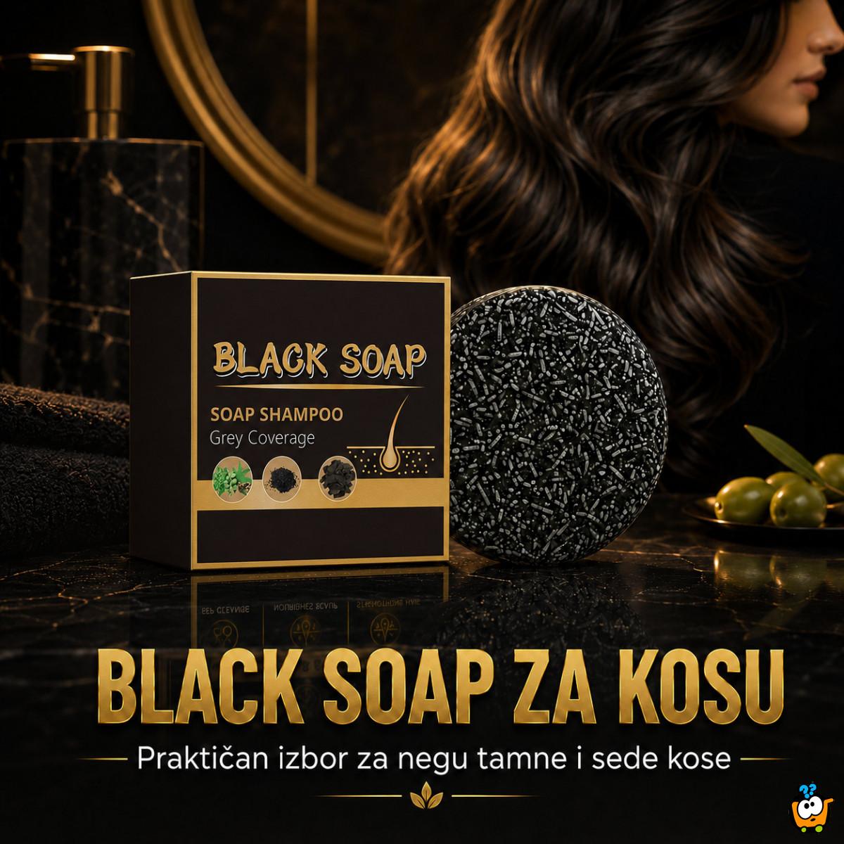 Vratite prirodnu boju kose - Black Soap prirodni sapun za sedu kosu