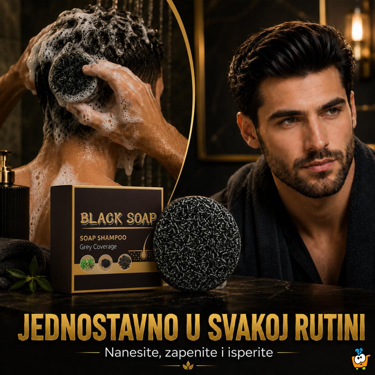 Vratite prirodnu boju kose - Black Soap prirodni sapun za sedu kosu