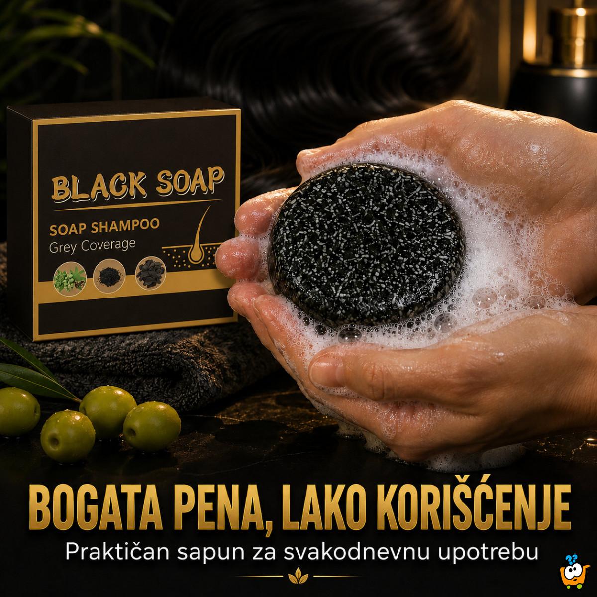 Vratite prirodnu boju kose - Black Soap prirodni sapun za sedu kosu