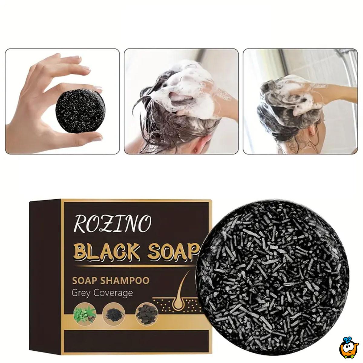 Vratite prirodnu boju kose - Black Soap - Prirodni sapun za sedu kosu