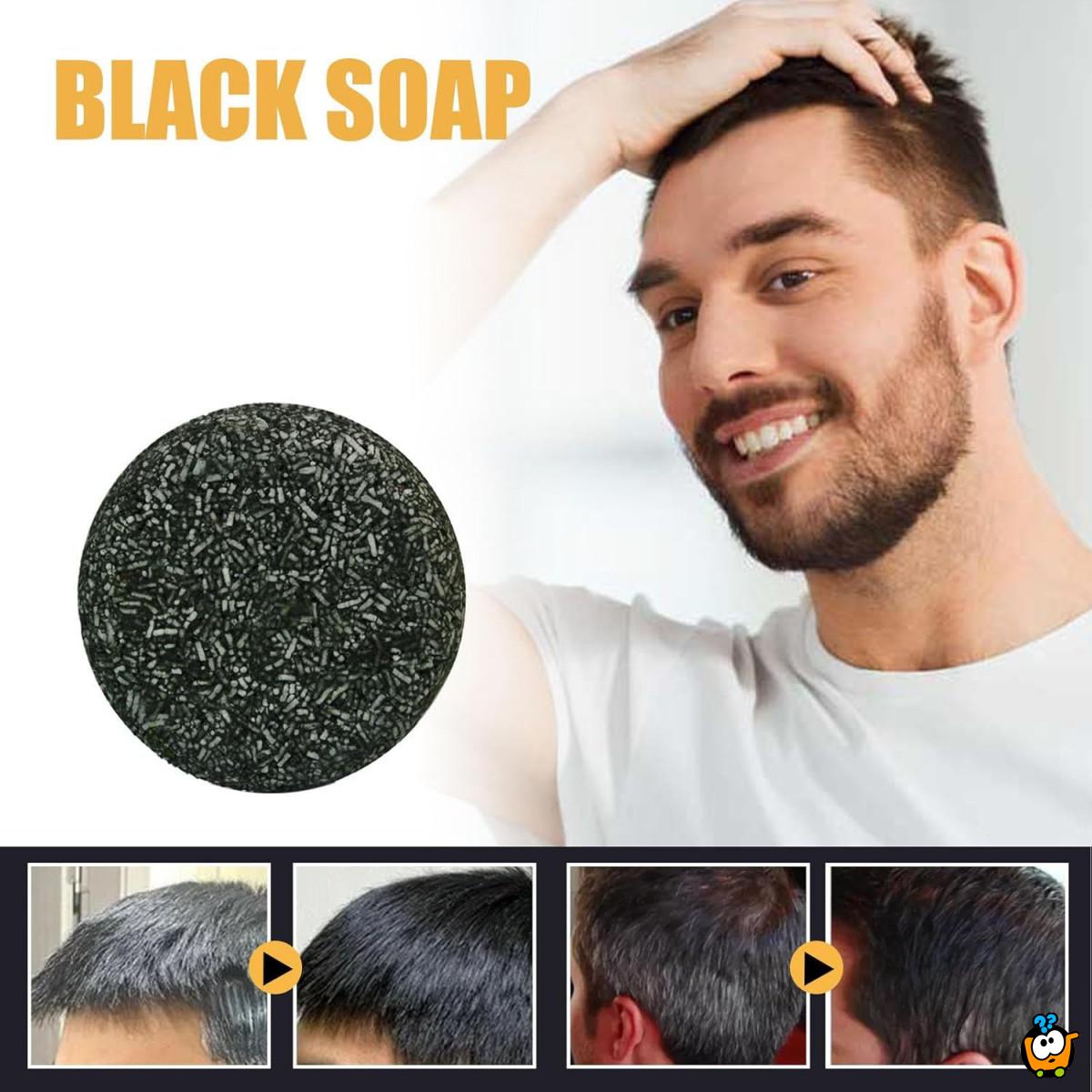 Vratite prirodnu boju kose - Black Soap - Prirodni sapun za sedu kosu