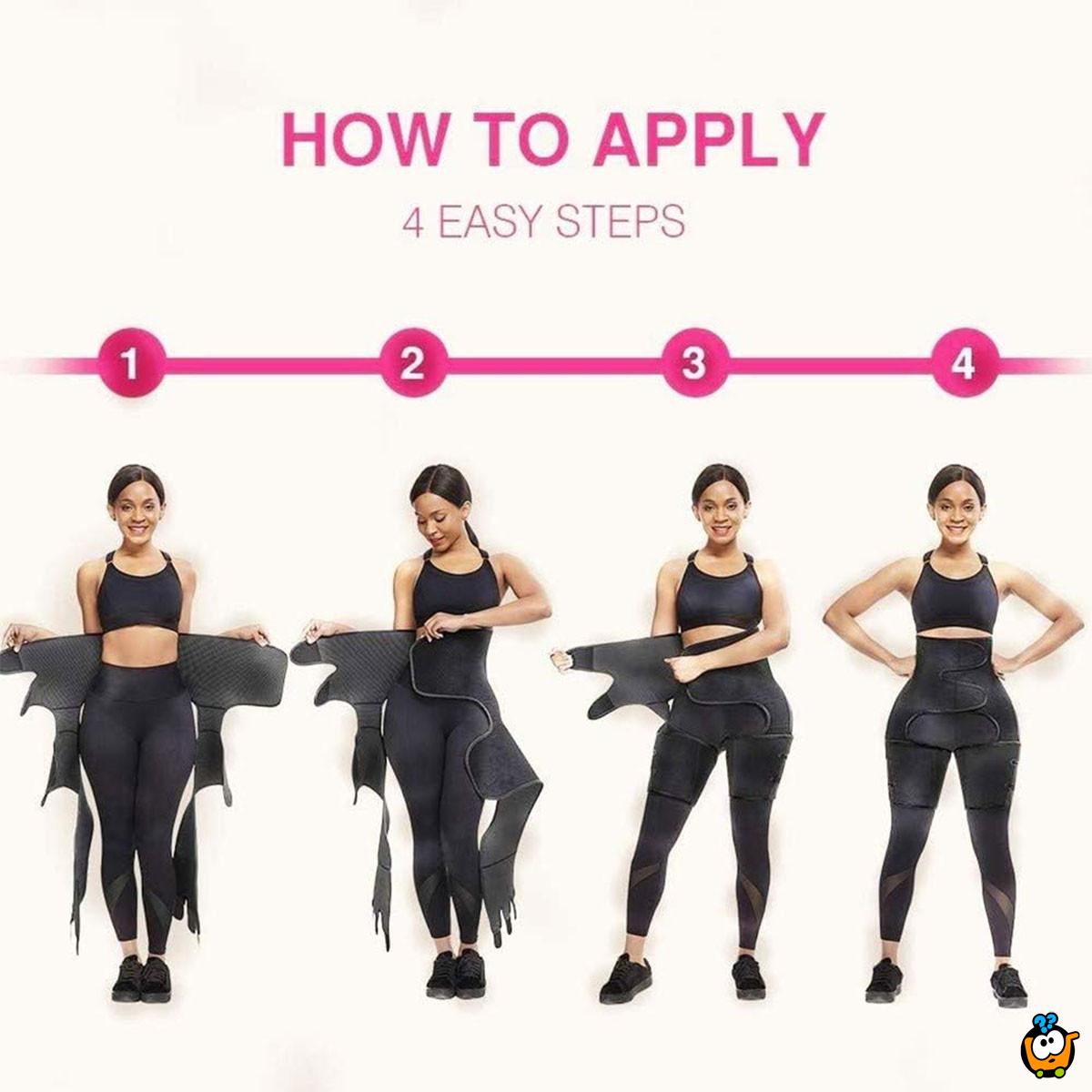 3 u 1 Termo pojas za tanji struk i butine