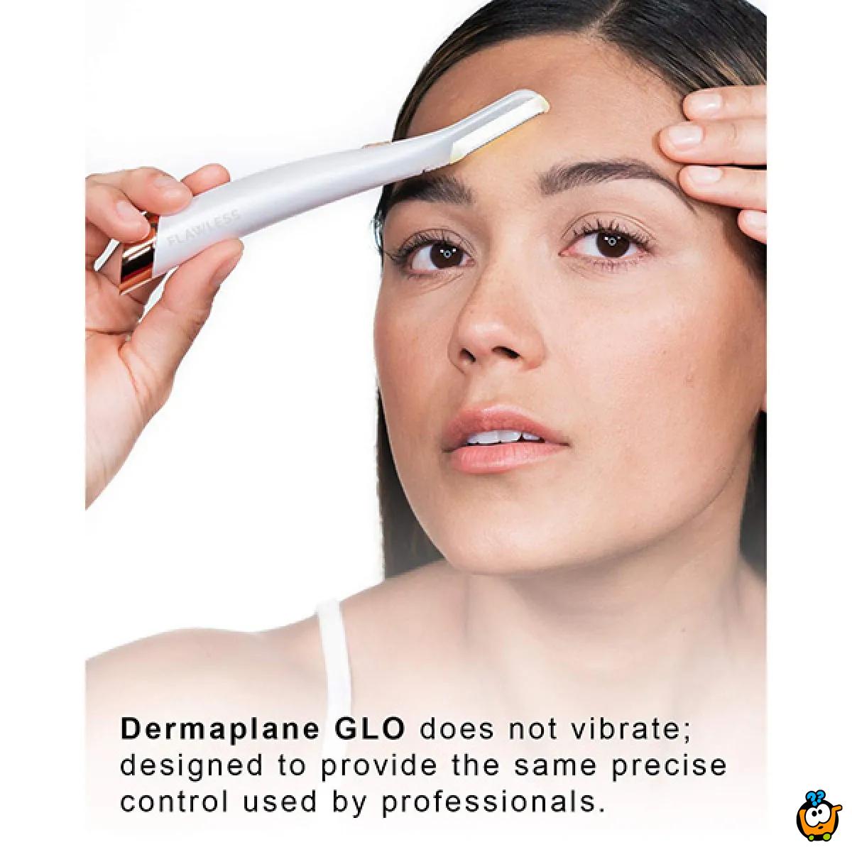 Flawless dermaplane - 2 u 1 štapić sa LED svetlom za uklanjanje dlačica i piling