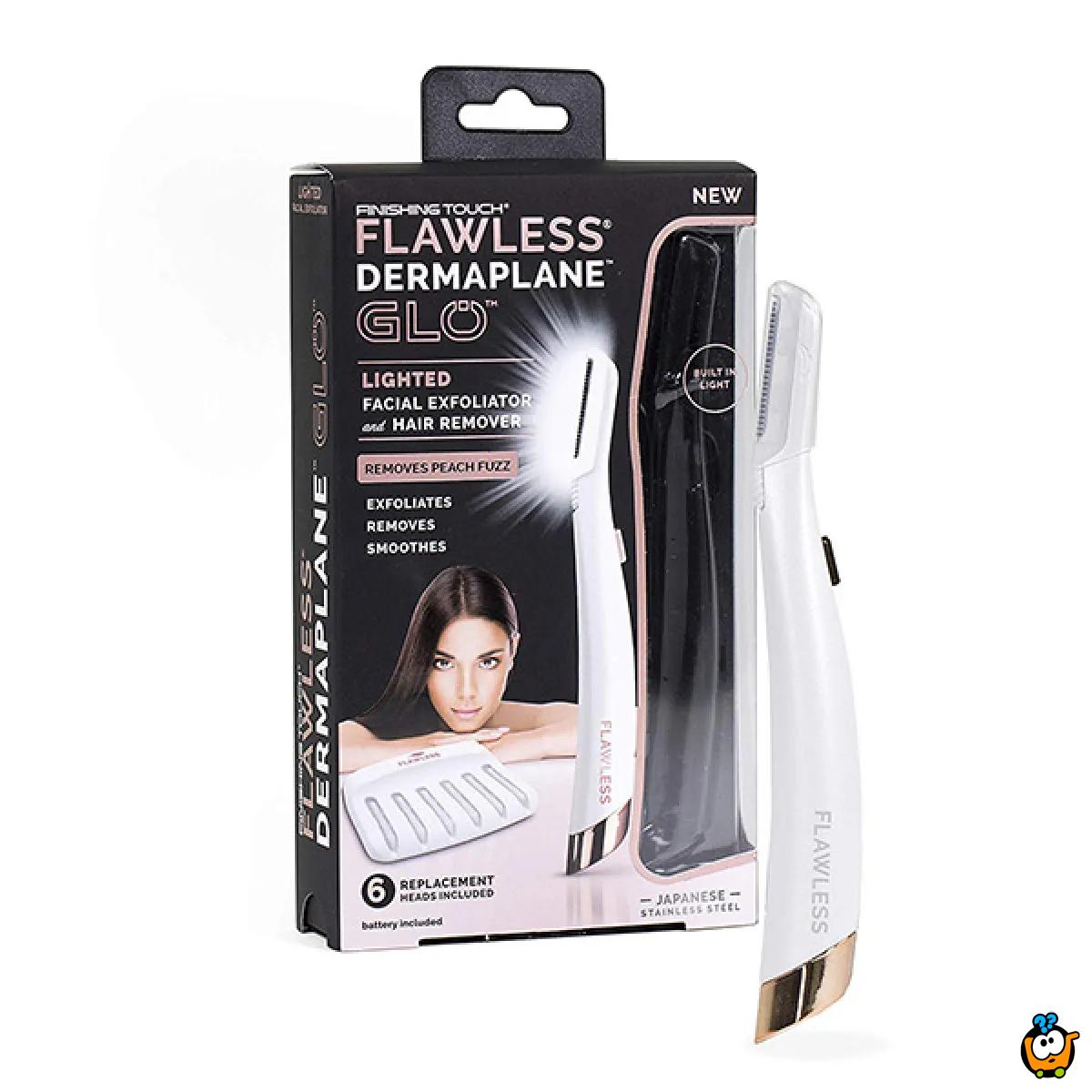 Flawless dermaplane - 2 u 1 štapić sa LED svetlom za uklanjanje dlačica i piling