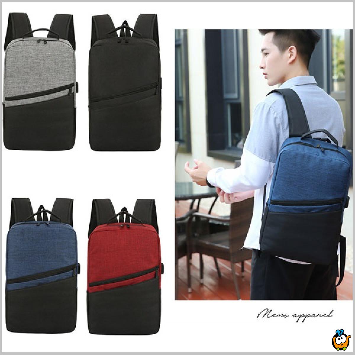 Laptop Backpack set - muški ranac+torbica+neseser