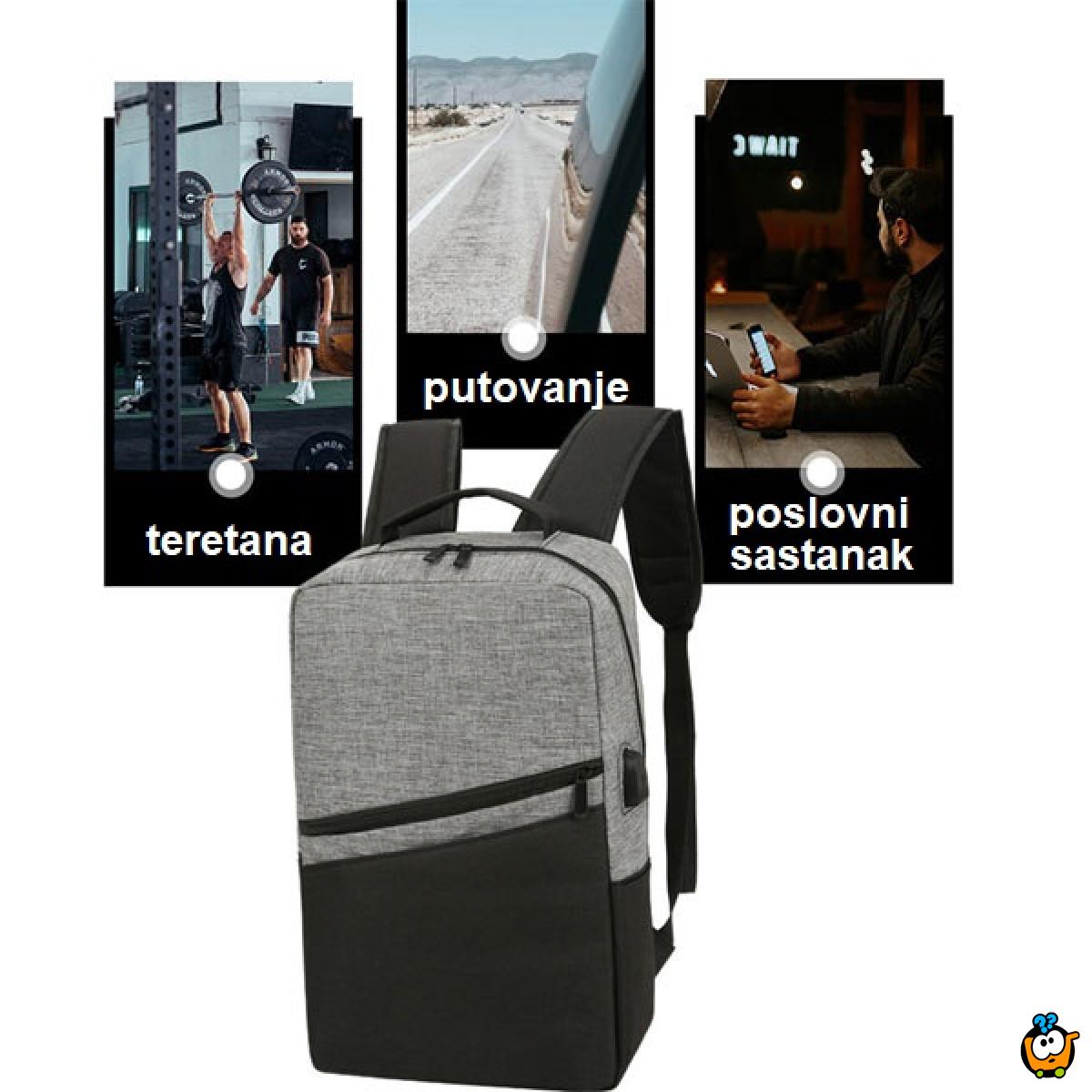 Laptop Backpack set - muški ranac+torbica+neseser