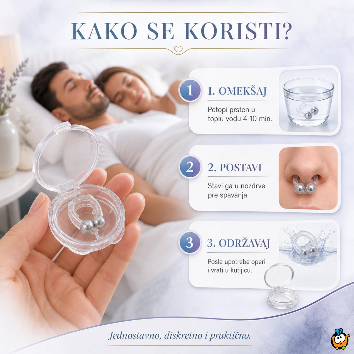 Silikonski prsten protiv hrkanja za miran san