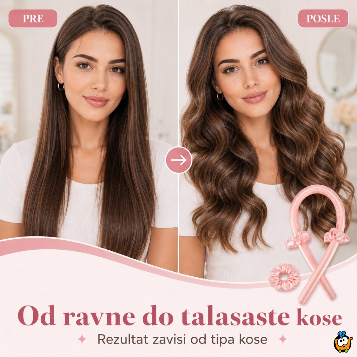 Heatless Curls - Savršene lokne BEZ toplote – bez oštećenja, bez pegle!