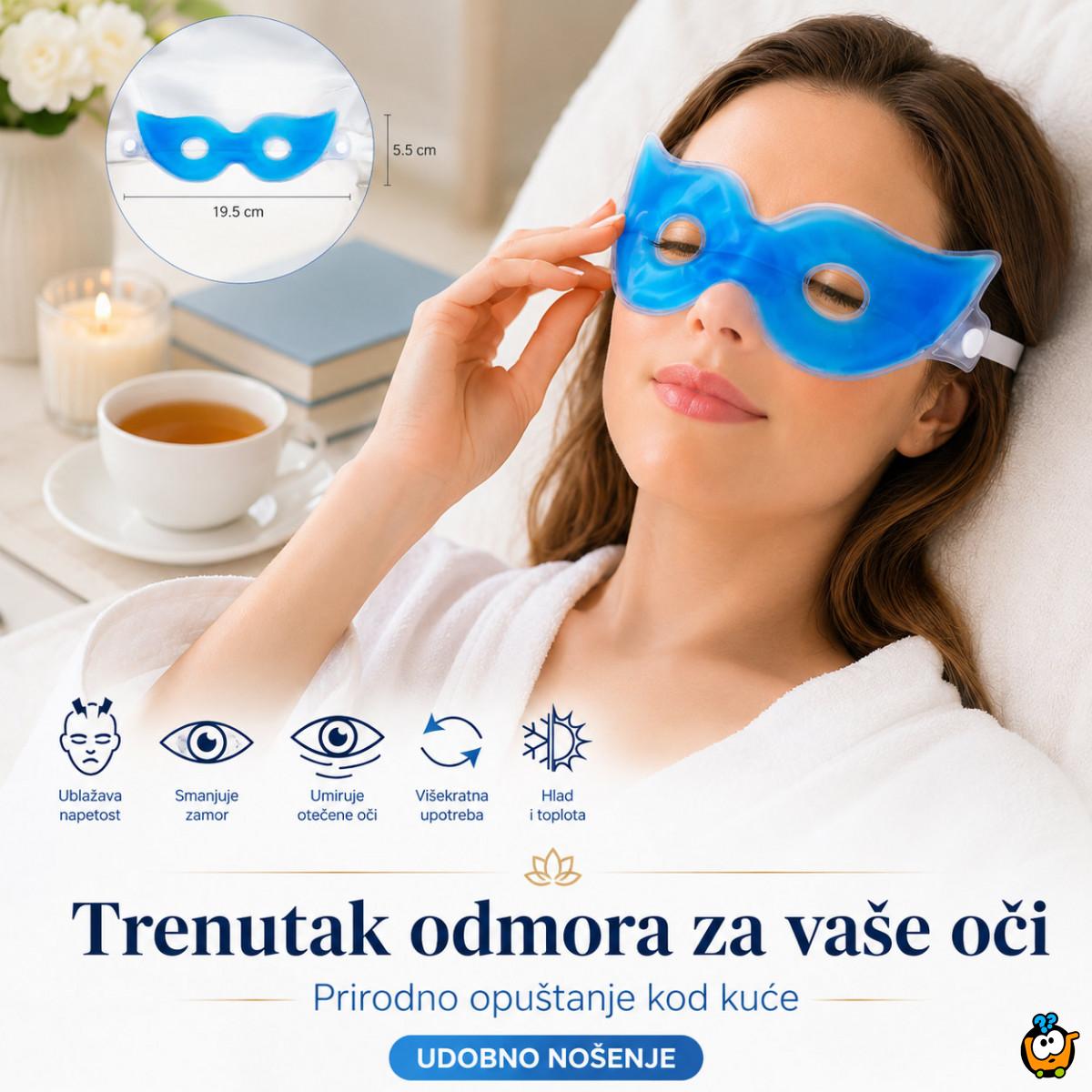Gel maska za predeo oko očiju - za odmorne oči bez podočnjaka