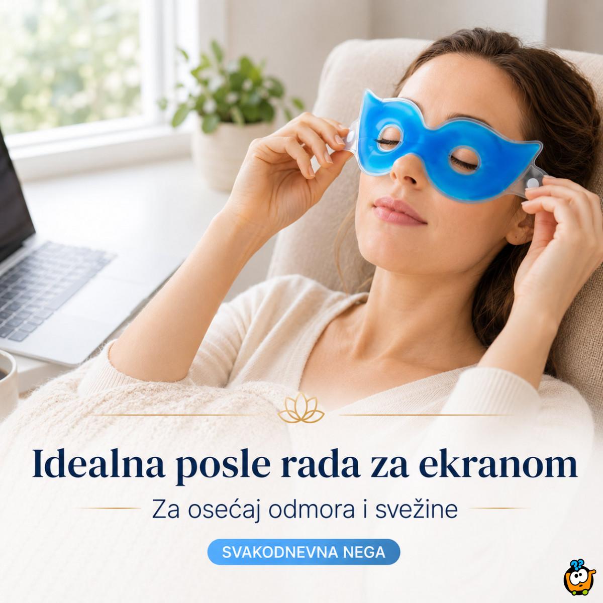 Gel maska za predeo oko očiju - za odmorne oči bez podočnjaka