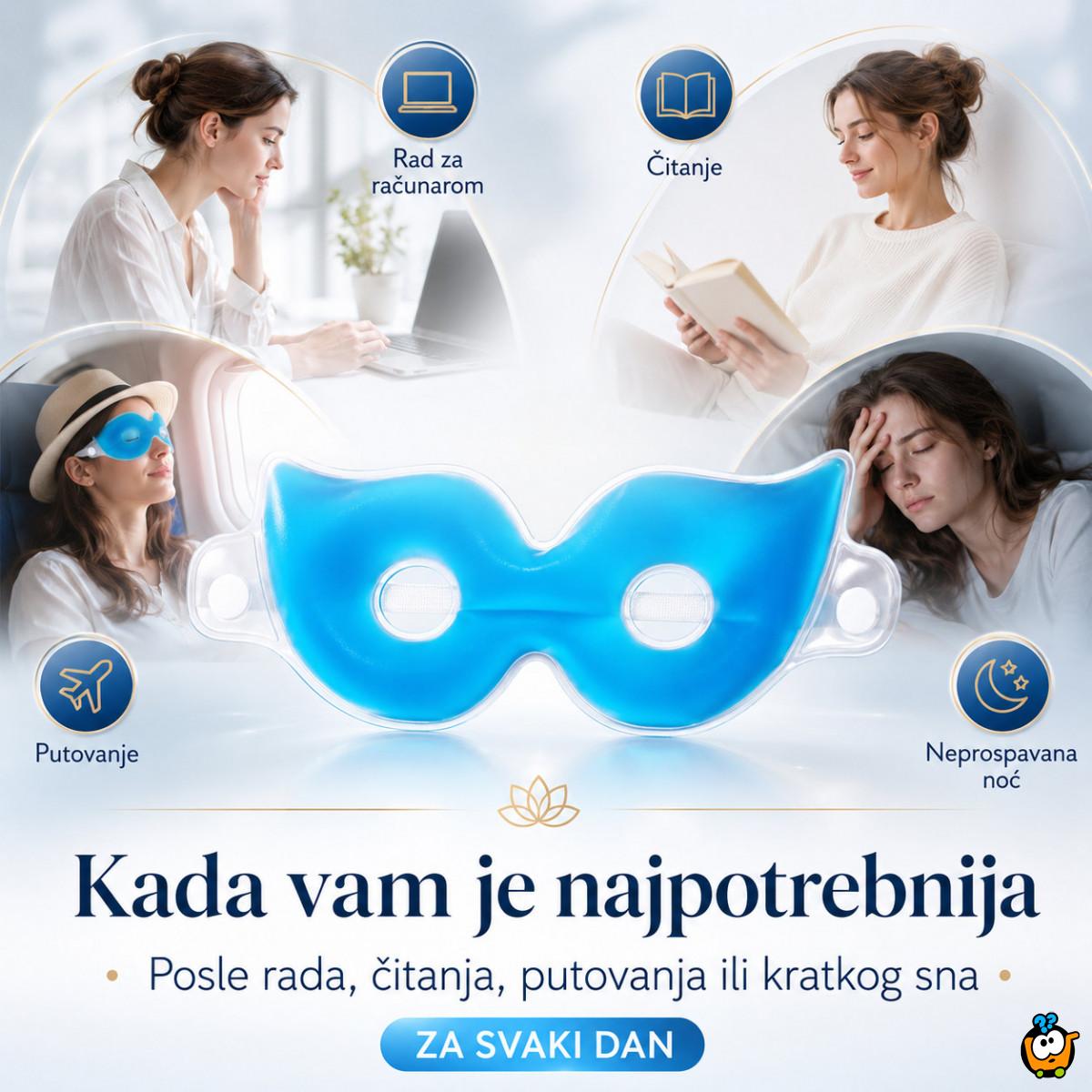 Gel maska za predeo oko očiju - za odmorne oči bez podočnjaka