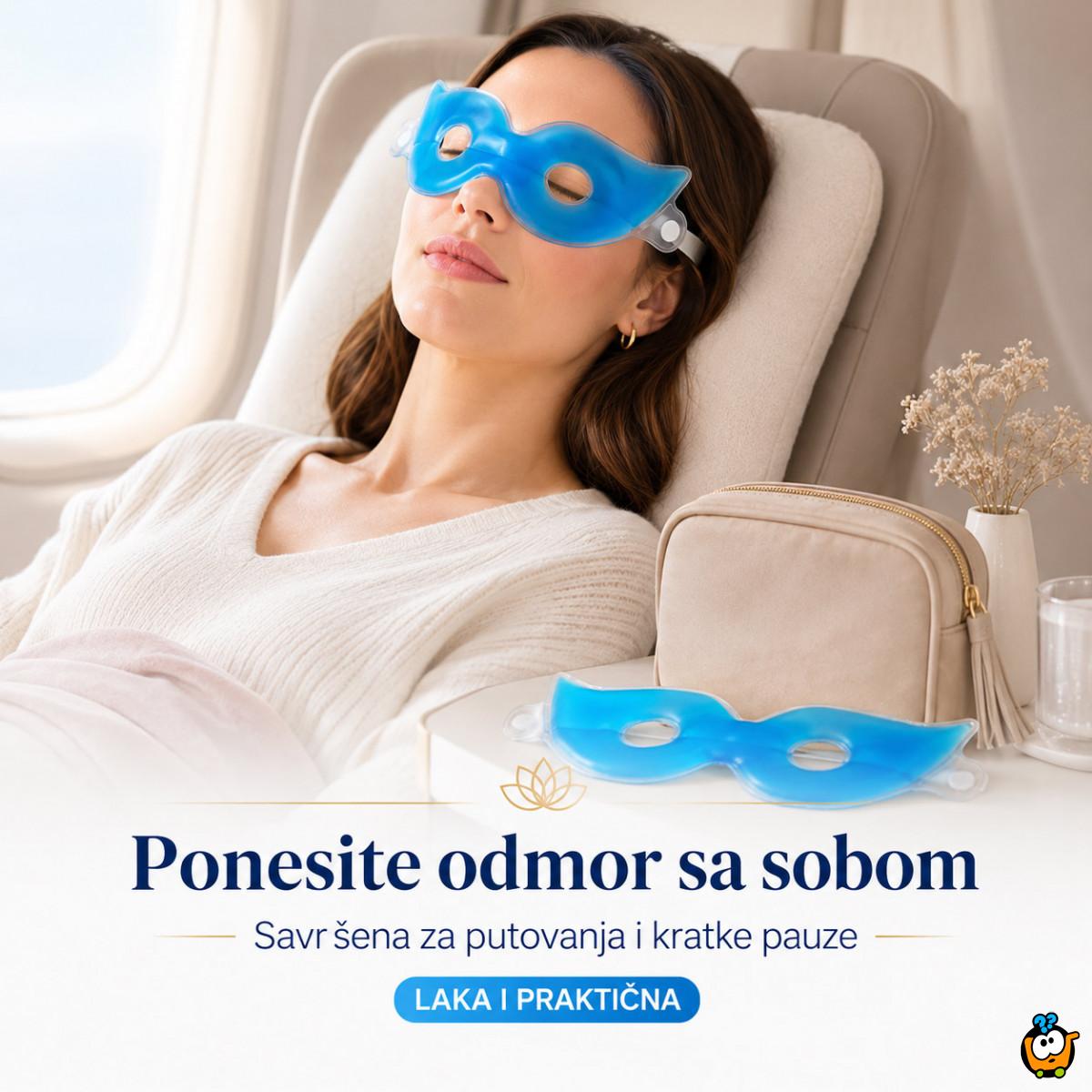 Gel maska za predeo oko očiju - za odmorne oči bez podočnjaka