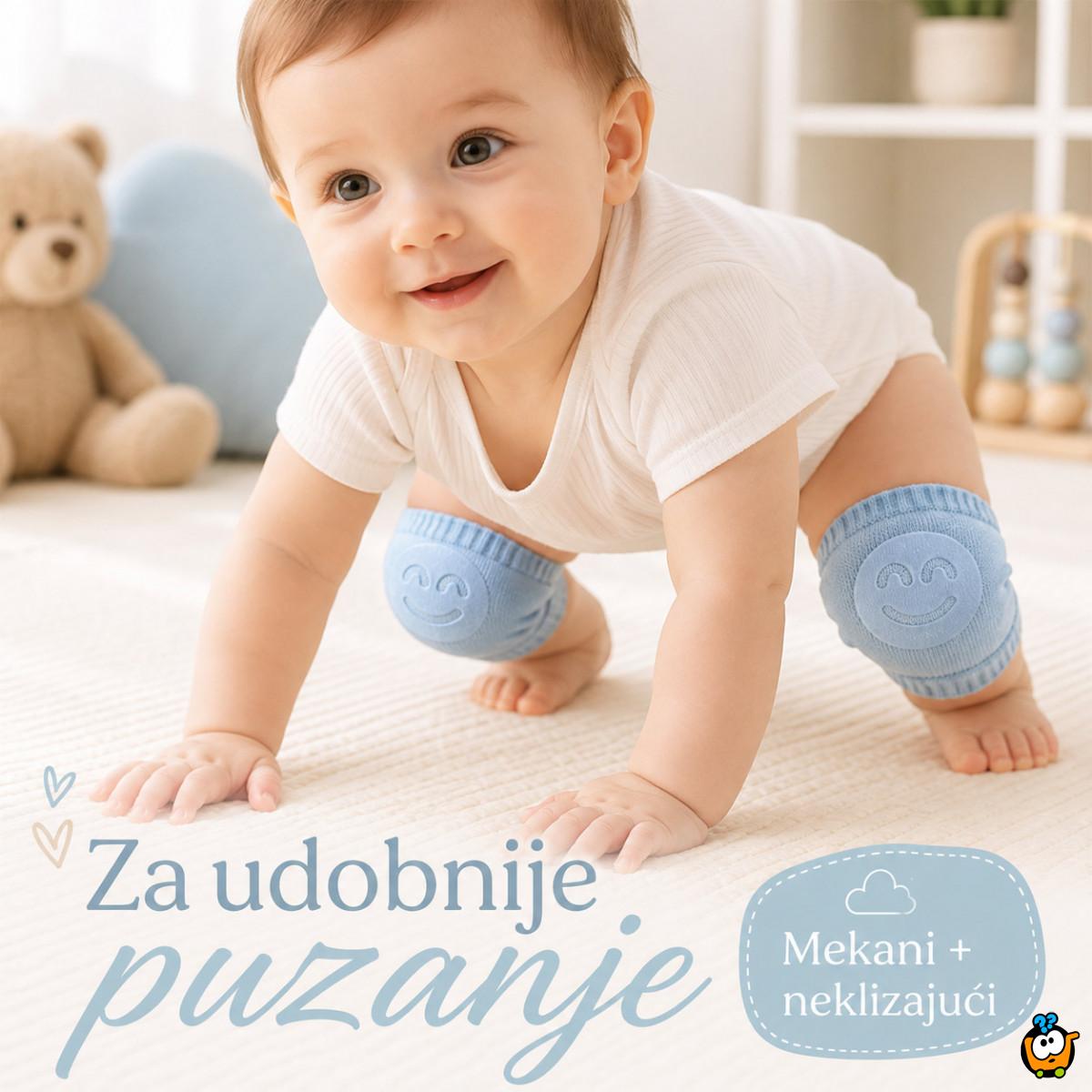 Mekani neklizajući štitnici za kolena za bebe – za puzanje i prohodavanje