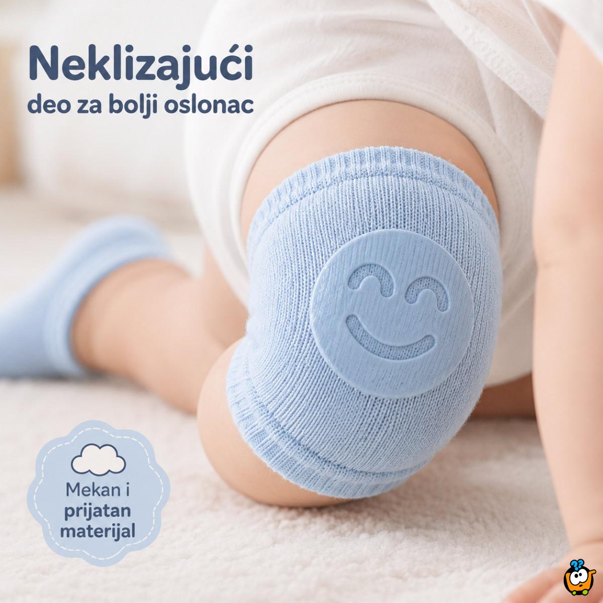 Mekani neklizajući štitnici za kolena za bebe – za puzanje i prohodavanje
