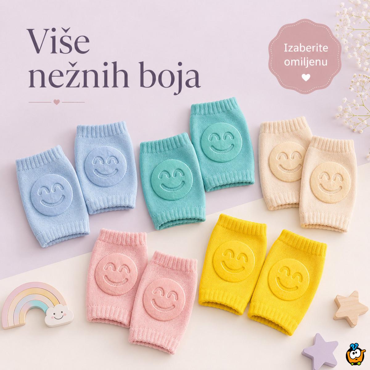 Mekani neklizajući štitnici za kolena za bebe – za puzanje i prohodavanje