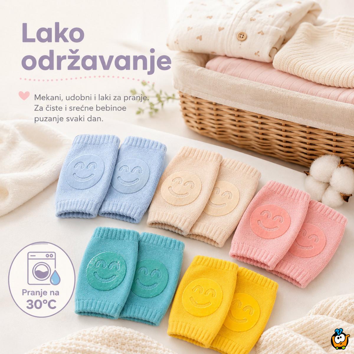 Mekani neklizajući štitnici za kolena za bebe – za puzanje i prohodavanje