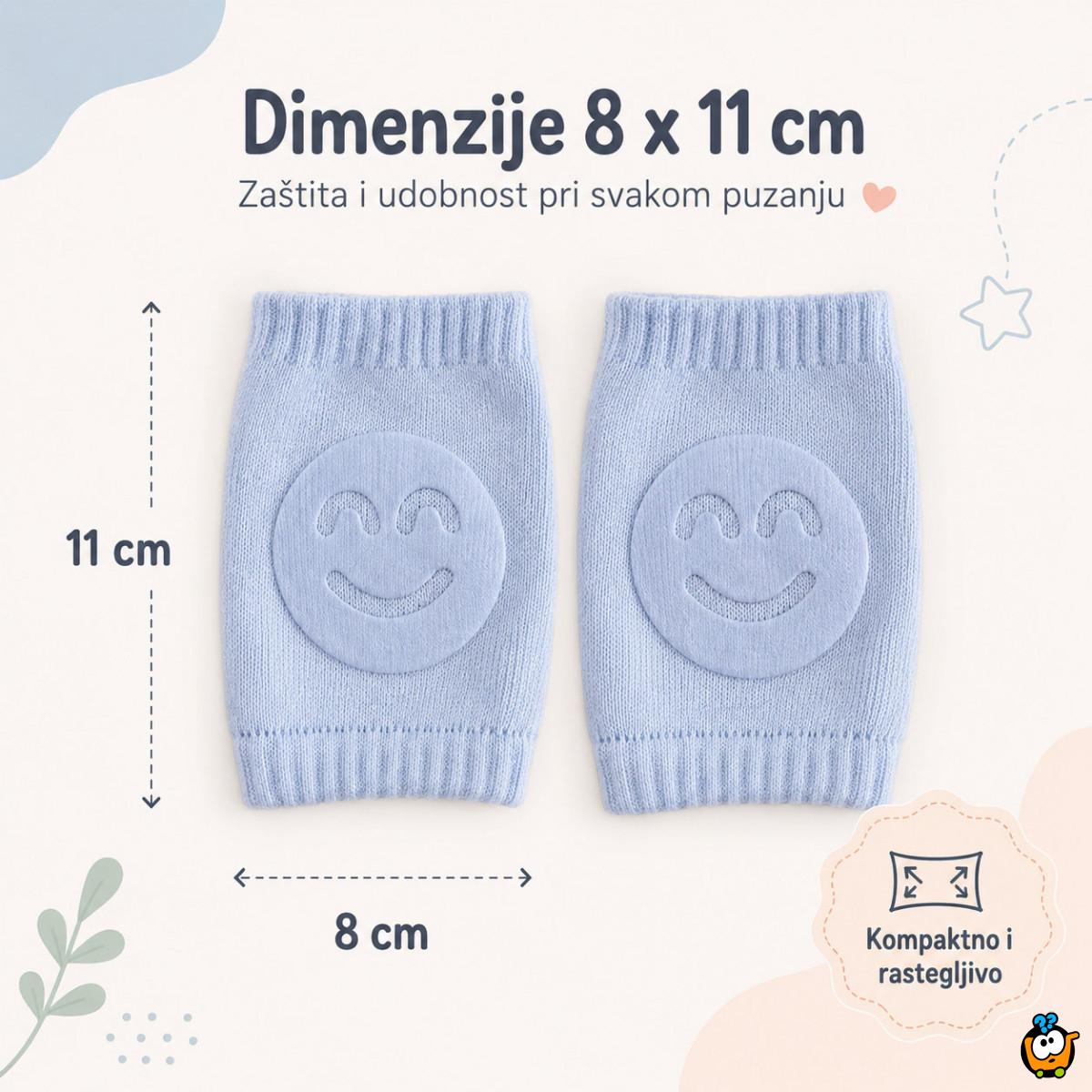 Mekani neklizajući štitnici za kolena za bebe – za puzanje i prohodavanje