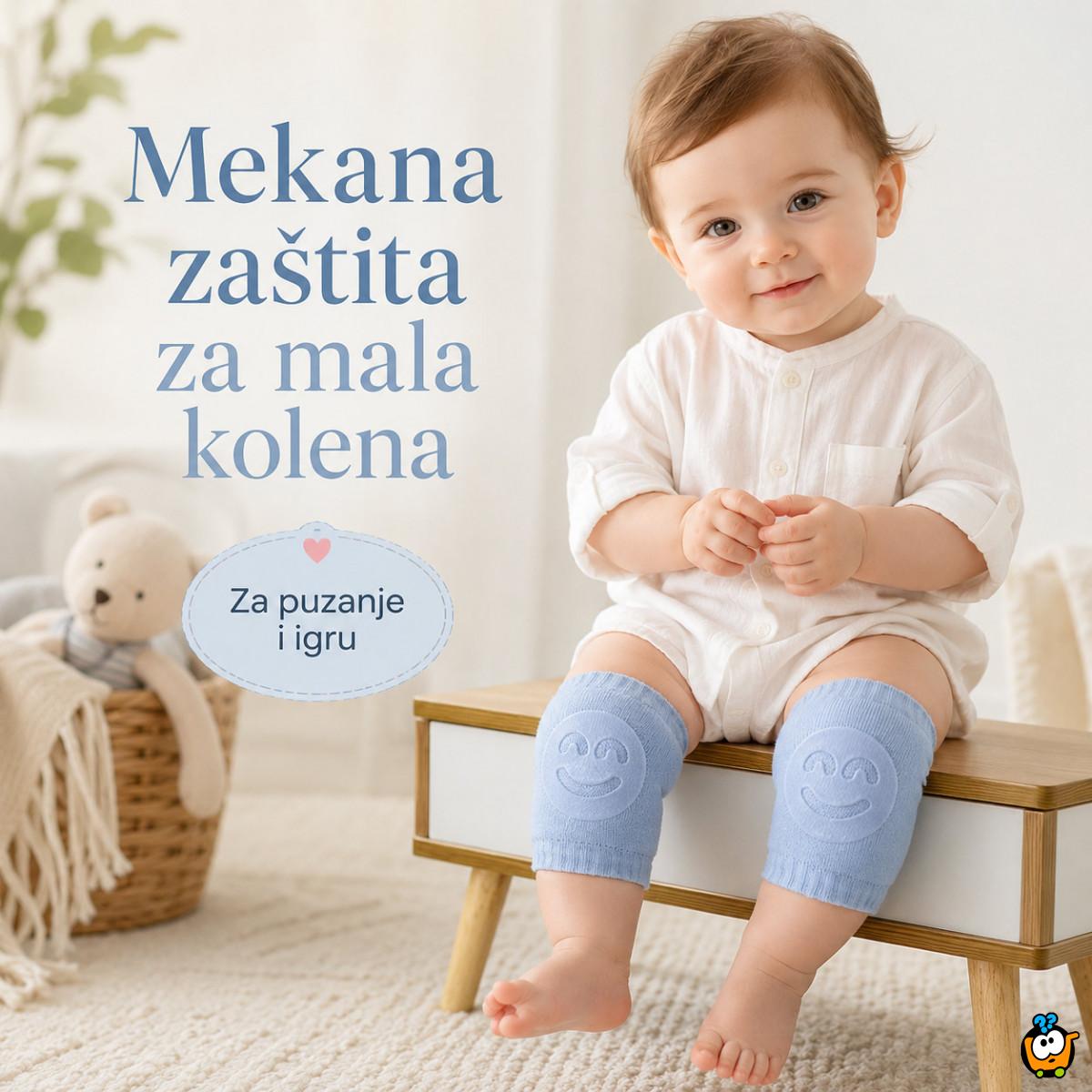 Mekani neklizajući štitnici za kolena za bebe – za puzanje i prohodavanje