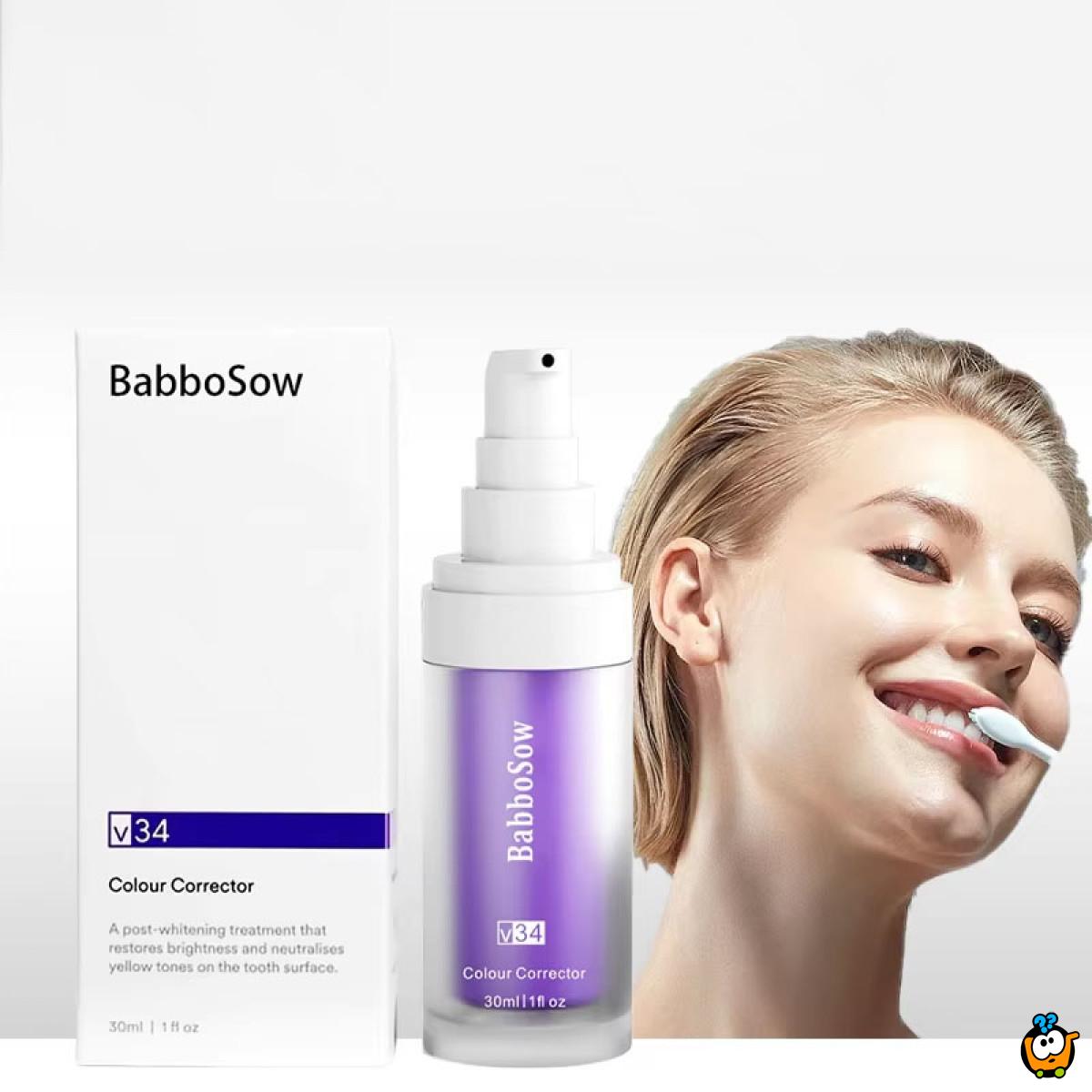 Ljubičasti serum za izbeljivanje zuba
