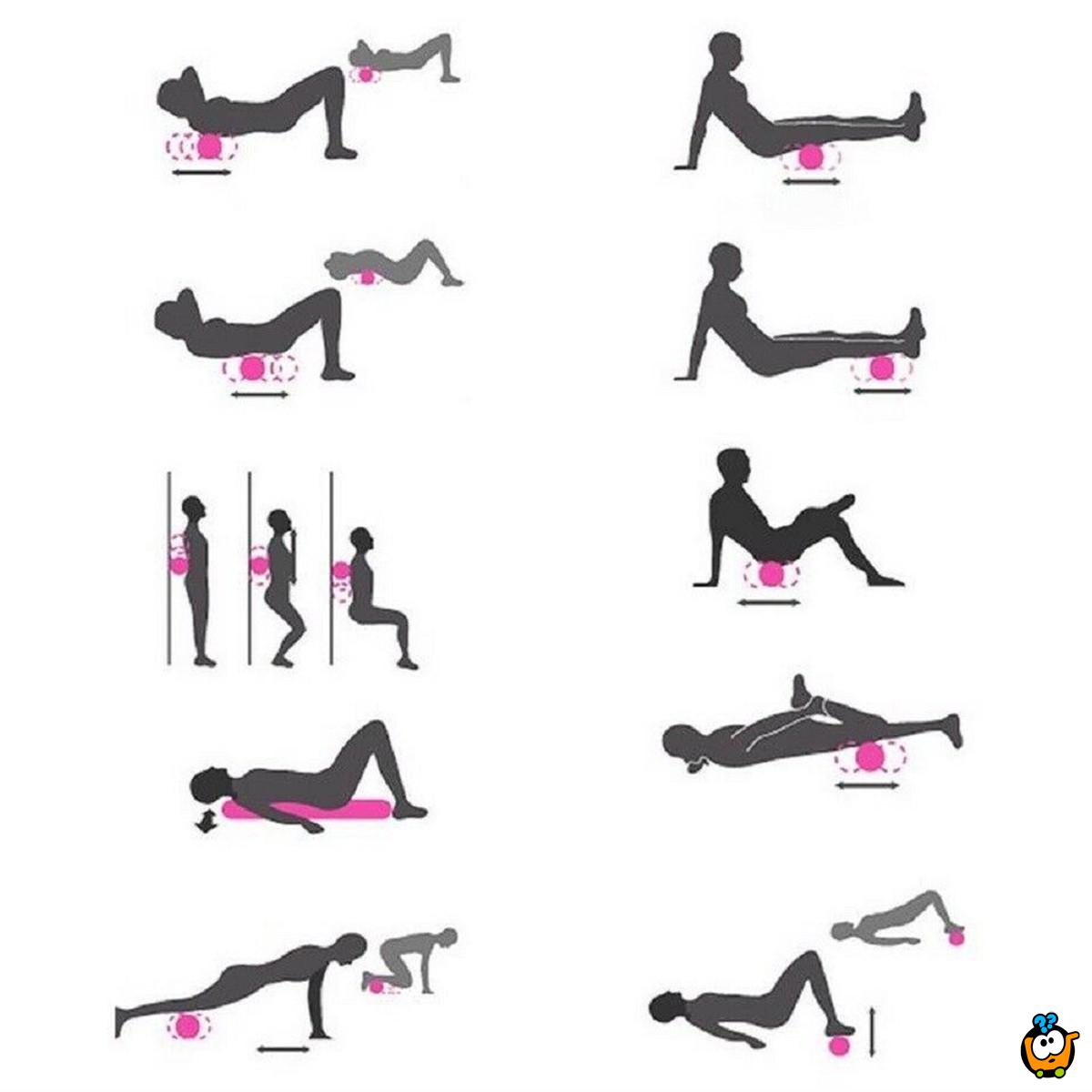 Fitnes Joga roler za vežbanje i masažu tela 