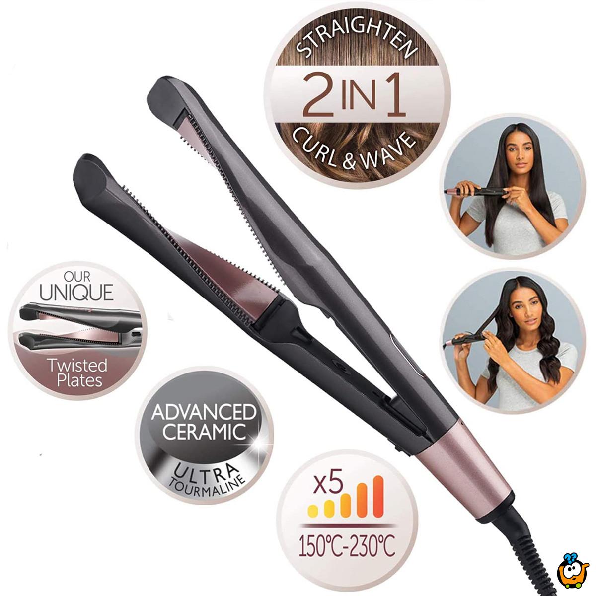 Twisted Hair - 2 u 1 presa i uvijač za kosu 