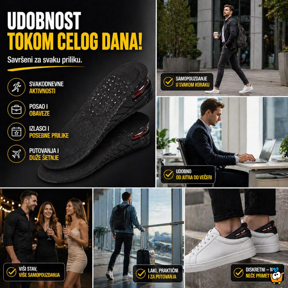 Air Comfort ulošci – povećajte visinu i samopouzdanje odmah