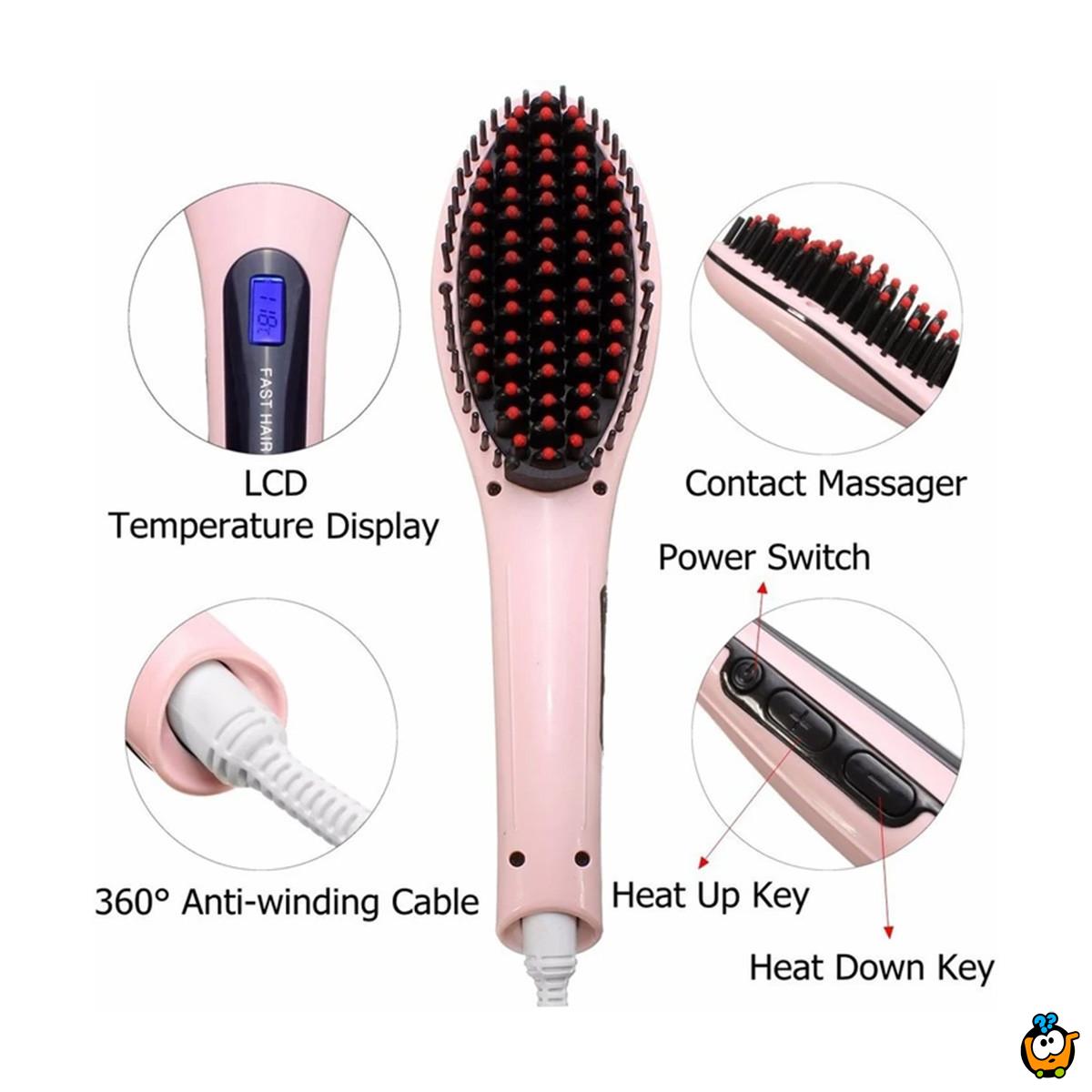 Fast Hair – keramička četka za trenutno ispravljanje kose