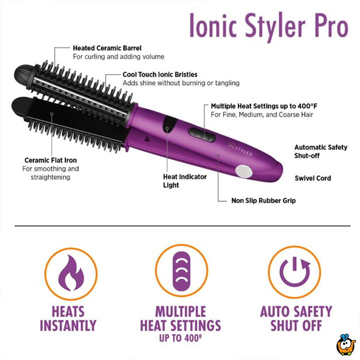 IN Styler PRO - 4 u 1 višenamenska četka i presa za kosu