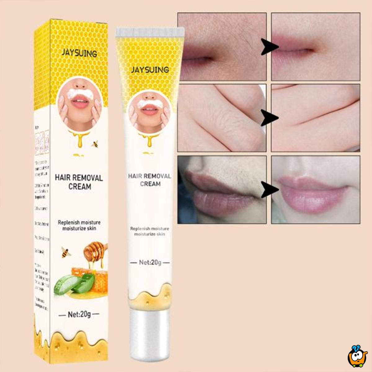 Krema za depilaciju nausnica sa medom i alojom