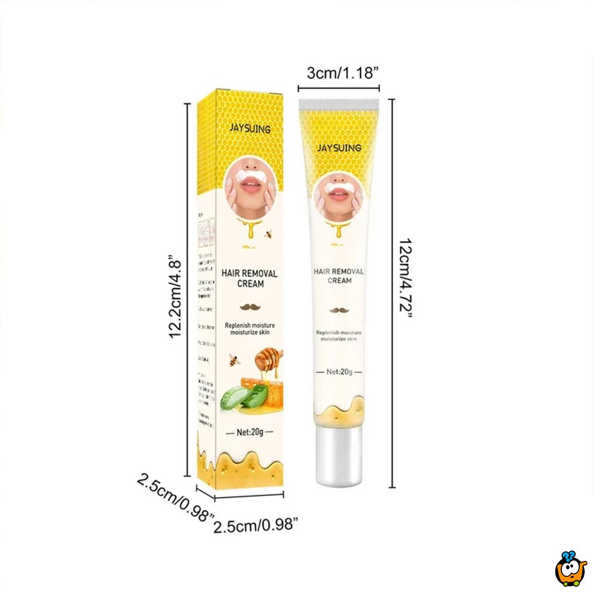 Krema za depilaciju nausnica sa medom i alojom