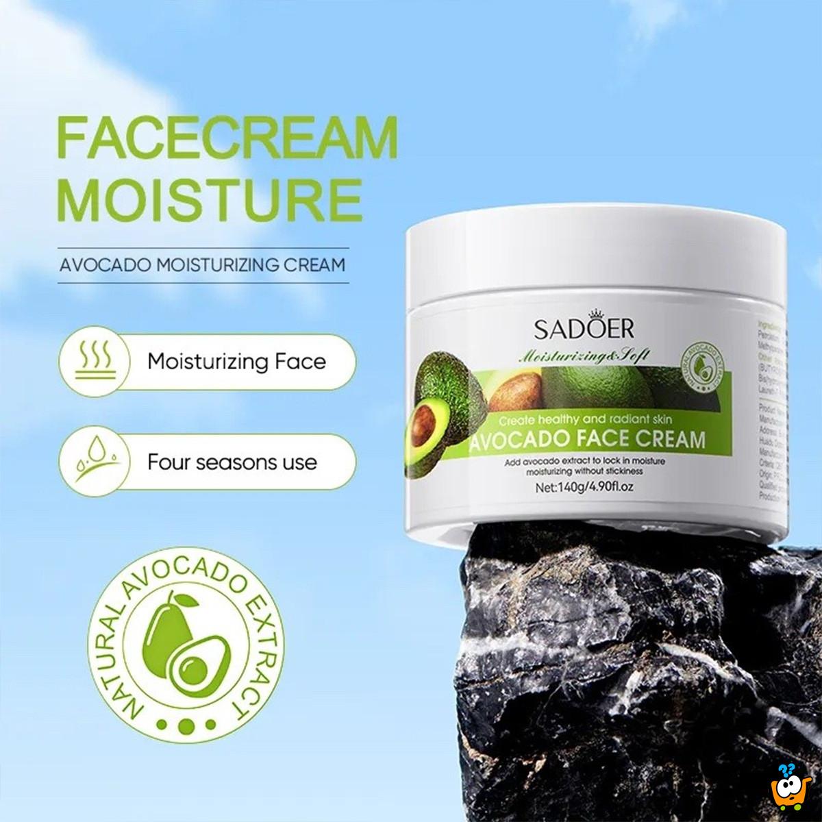 SADOER Avocado - hidratantna krema za lice sa ekstraktom avokada