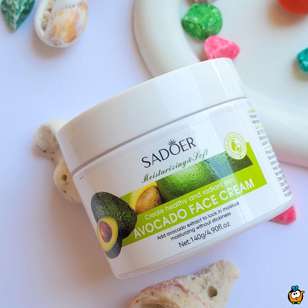 SADOER Avocado - hidratantna krema za lice sa ekstraktom avokada