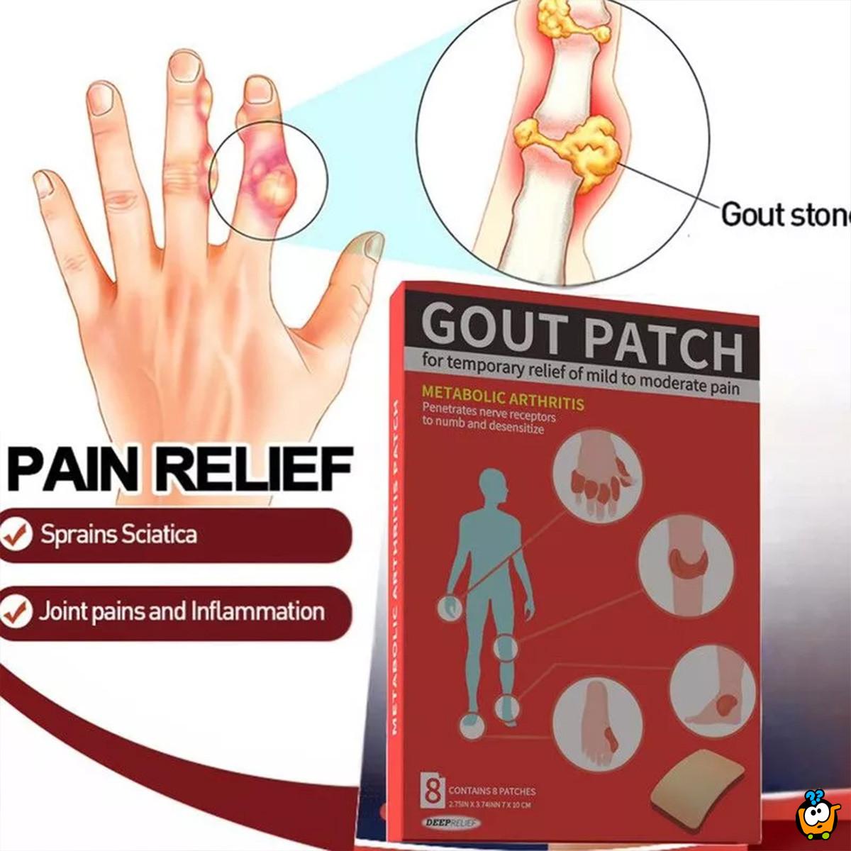 Gout pach - Prirodni biljni flasteri za zglobove i mišiće 