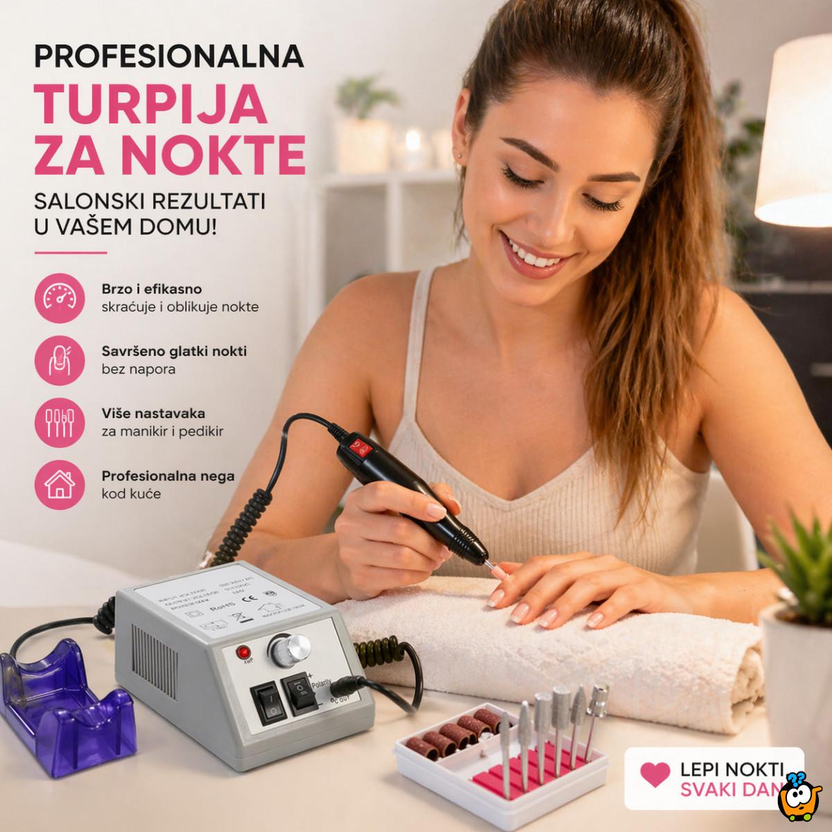 Profesionalna električna turpija za nokte - Manikir i pedikir set