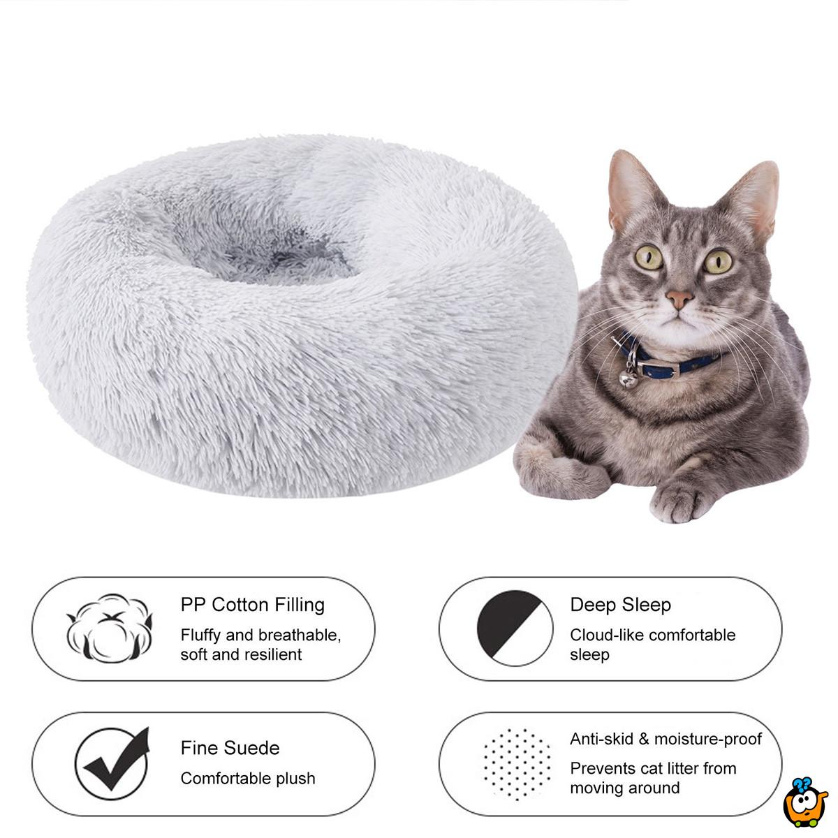 Fluffy Bed - Mekani okrugli krevetić za mace