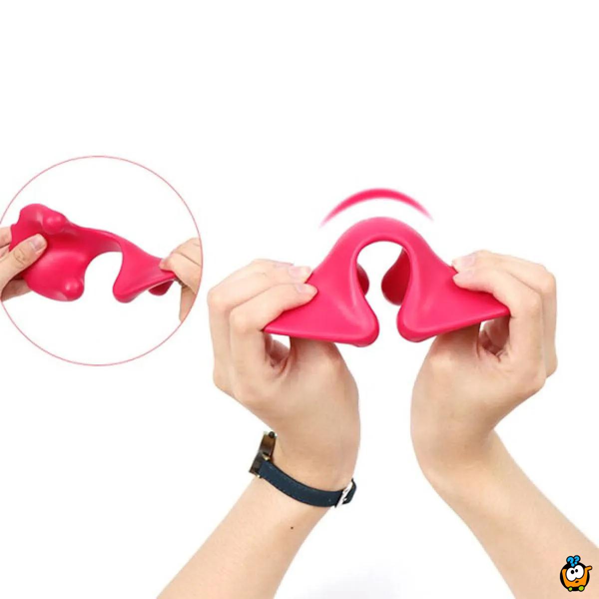 Fleksibilni ergonomski masazer za vrat
