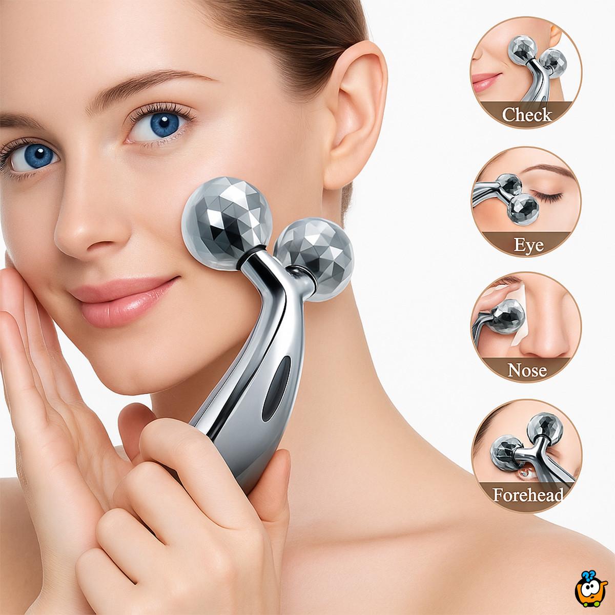 3D masažer za lice - za zategnutu i blistavu kožu