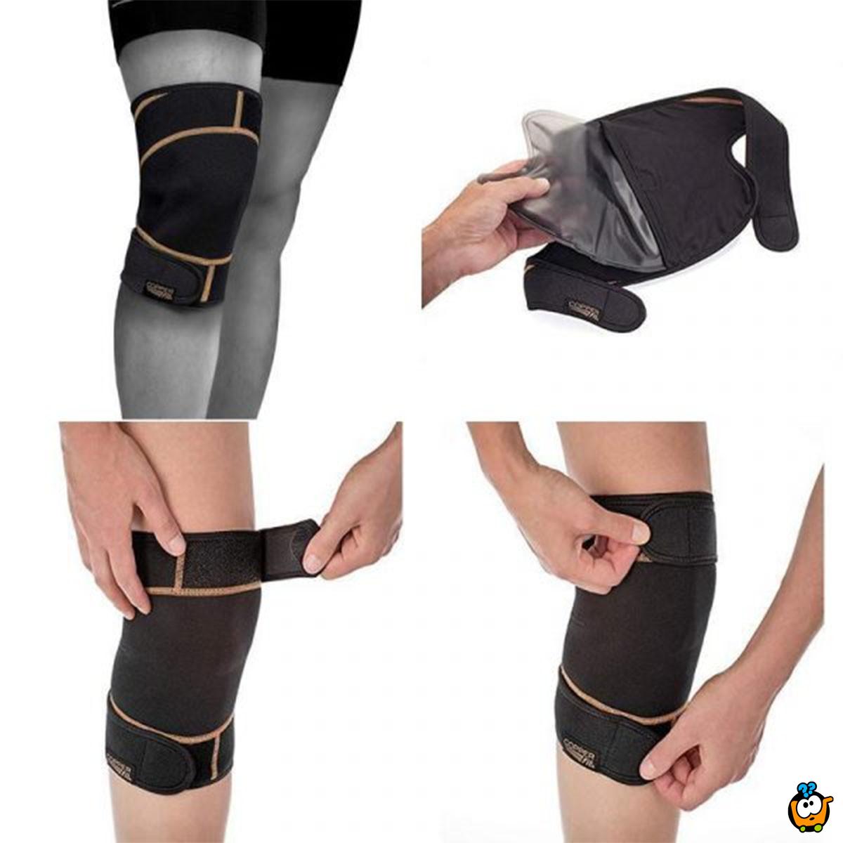 Copper Fit - Kompresioni steznik za koleno sa toplom i hladnom terapijom