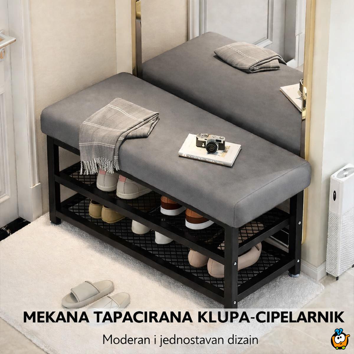 Compact Shoe - police za obuću sa tapaciranom klupom za sedenje